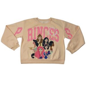 Character Girls Soft Crewneck Graphic Print Sweatshirt - Disney Princess